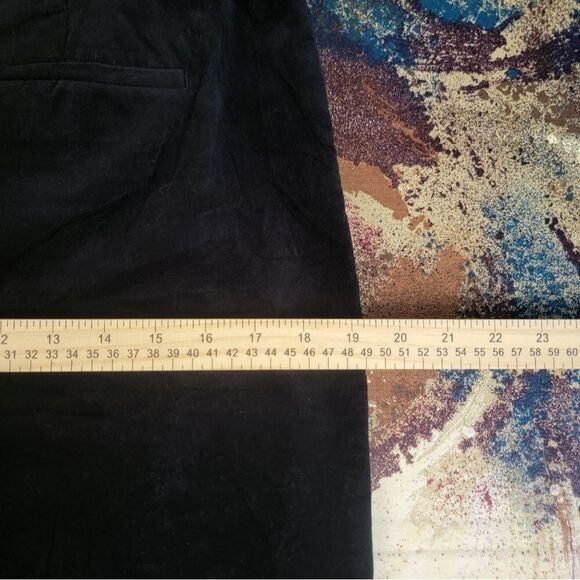 Talbots Classic Side Zip Stretch Cotton Ankle Pants Black Size 8 - Picture 12 of 14